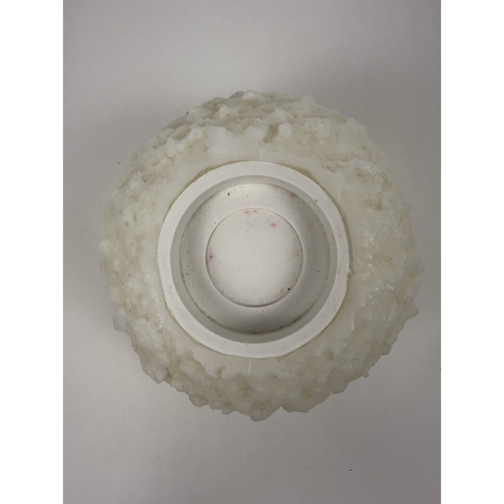 PartyLite Frosted Snowball Tealight Holder Rare Retired P17B/L0610 - Picture 3 of 8